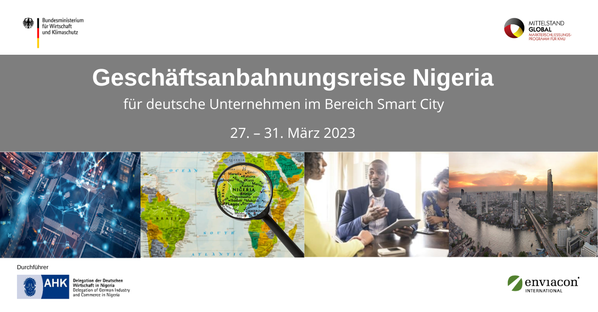BMWK-Geschäftsanbahnungsreise Nigeria "Smart City"