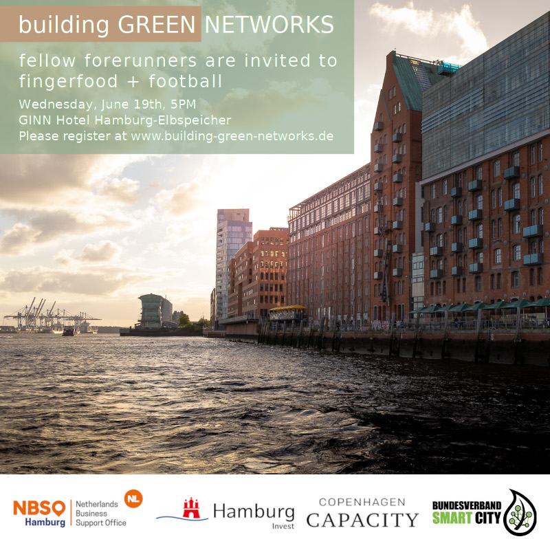 Invitation to "building GREEN NETWORKS" event 2024 @ Elbspeicher Hamburg
