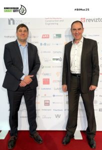 Vorstandsvorsitzender des BVSC Mirko de Paoli und Beirat Oliver Doleski auf der BIMworld / CAFMworld 2025